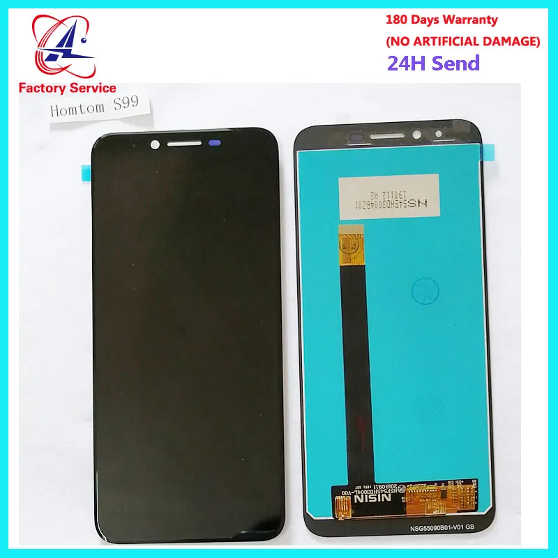 

For 100% Original HOMTOM S99 LCD Display With Touch Screen Digitizer Assembly Replacement Parts 5.5 inch