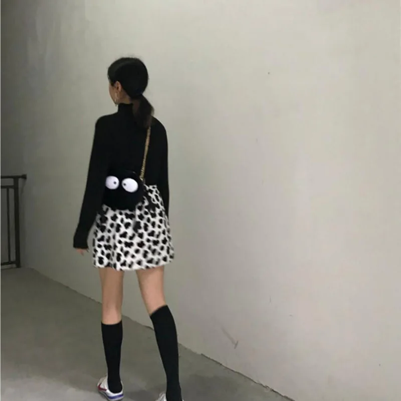 Весенняя уличная мини-юбка с принтом уличной коровы unif harajuku женская короткая юбка с высокой талией faldas jupe femme трапециевидная камуфляжная юбка