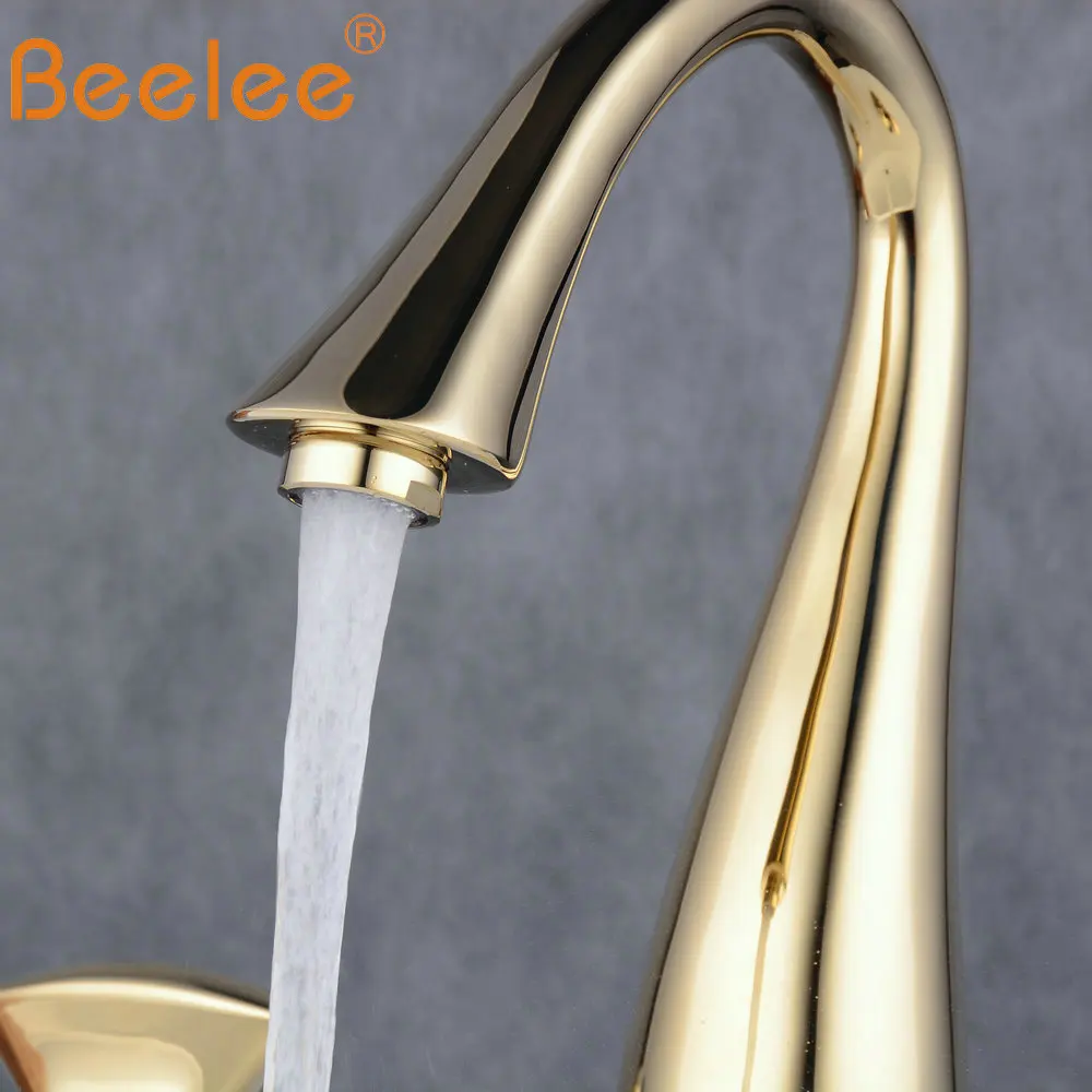 

Widespread Two-Handle Three Holes High Arc Brass Bathroom Bathtub Facuet, Brushed Nickel,Gold faucet,ORB,Chrome tap,Basin faucet