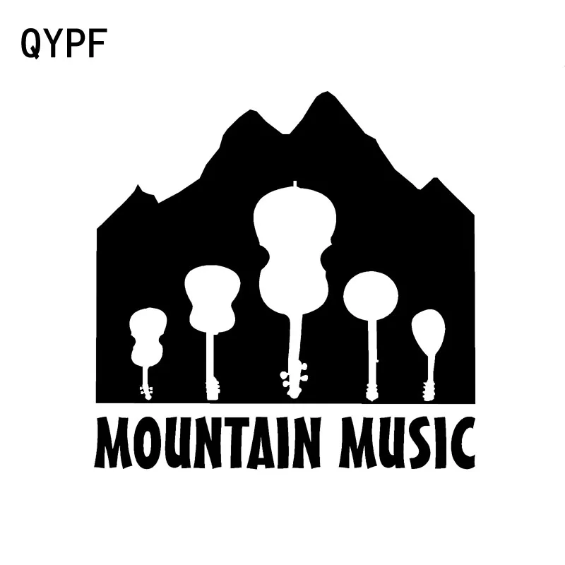 QYPF 14 7 см * 5 яркая горная музыка виниловая Автомобильная наклейка яркие красочные