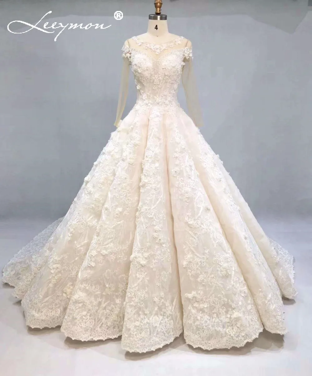 Payment Link Custom made dress with Pictures Lace Wedding Dresses Long Sleeves Muslim Bridal Gown Luxurious Vestido de novia | Свадьбы и