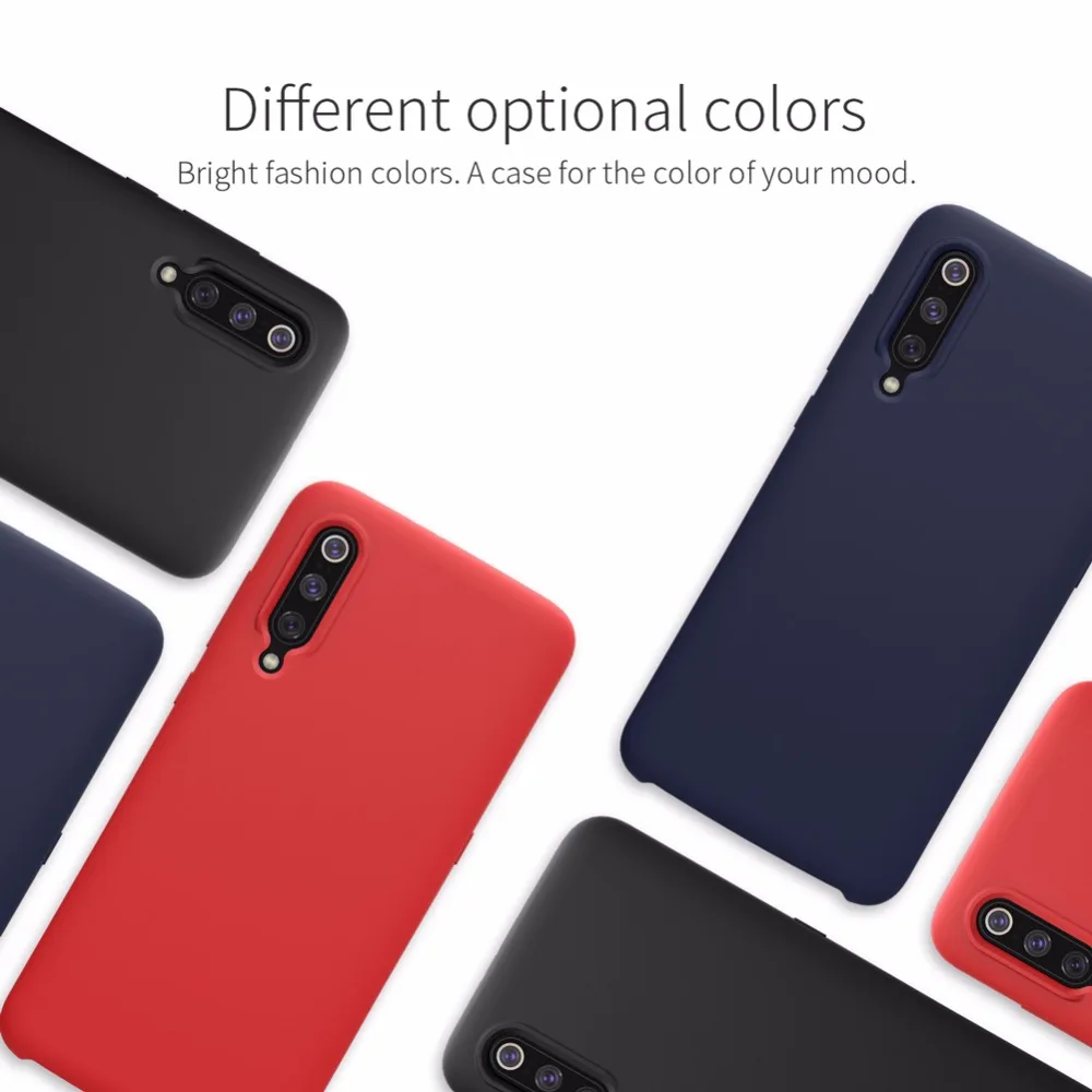 NILLKIN Flex Pure Liquid Silicone Case For Xiaomi mi9 /mi9 Explore Transparent Version Anti-fingerprint soft Back cover |