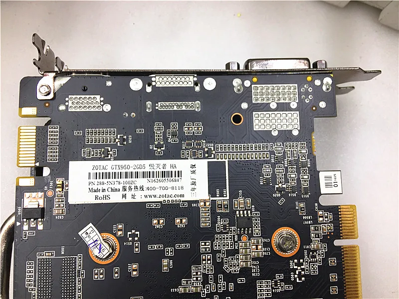 Оригинальная видеокарта ZOTAC GeForce GTX950-2GD5 Devastators HA/HB 128 бит GDDR5 видеокарты GTX950 2GD5 карта GTX 950 2G Hdmi