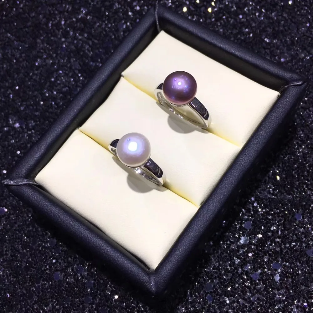 

YIKALAISI 925 sterling silver jewelry Pearl ring jewelry for women fine100% natural 8-9 mm Freshwater pearl wholesale