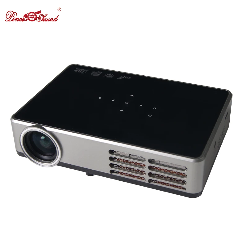 Poner saund full hd проектор 3000 люмен dlp мини смарт Android DLP Proyector ЖК 3D WIFI Лучший Домашний
