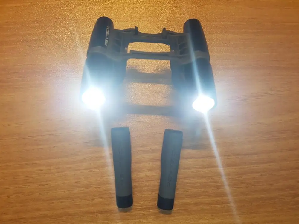 PGYTECH DJI Mavic pro шасси стояк скольжения расширитель+ светодиодный фара дальнего света ночник легкий Дрон аксессуары