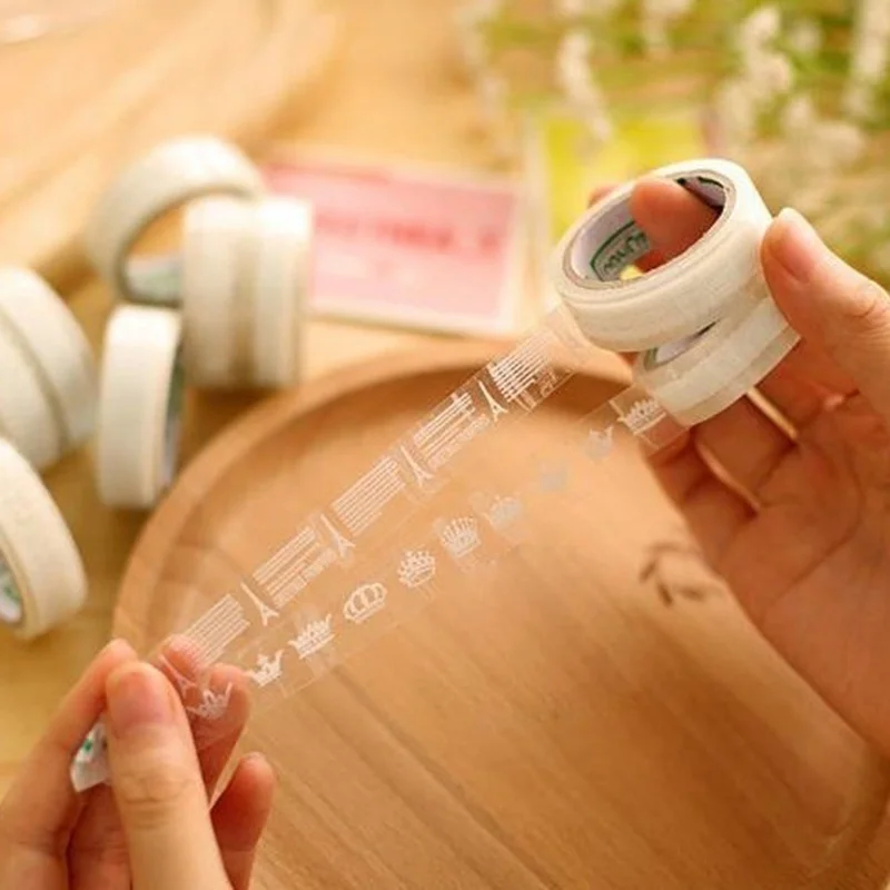 5 Rolls DIY Paper Lace Decorative Sticky Masking Tape Self Adhesive Home Decoration Accessories | Дом и сад