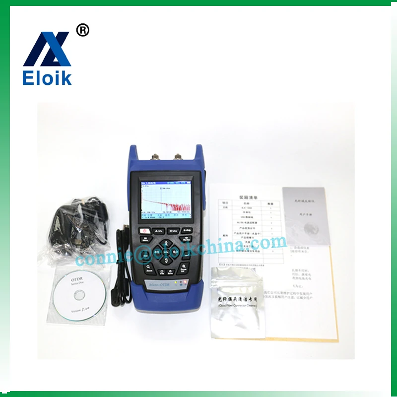 Handheld OTDR ALK-100B -SM-OTDR 1310/1550nm 28/26dB Integrated VFL Optical Time Domain Reflectometer BY DHL |