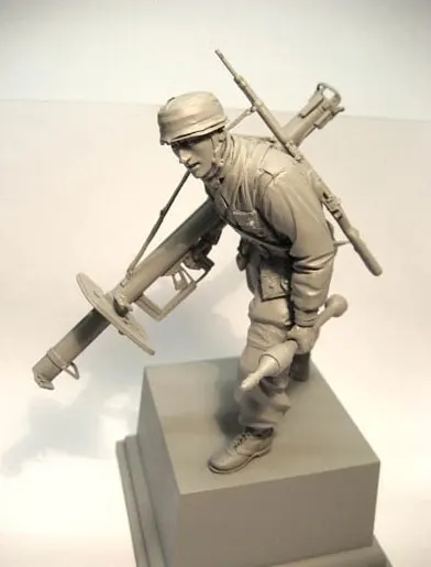 Коллекция 1/16 года Fallschirmjager с Panzerschreck Нормандия 1944 фигурка солдатиков из смолы GK