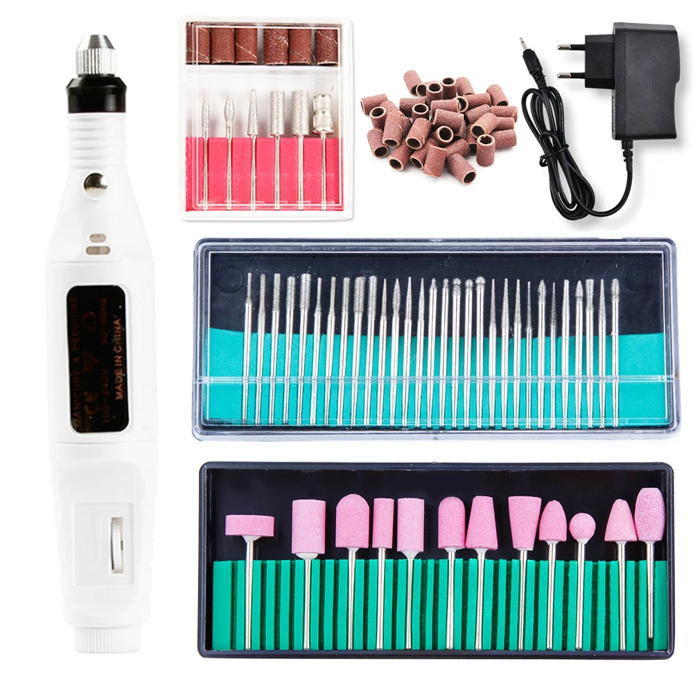 

Electric Apparatus For Manicure Nail Drill With Nail Drill Bits Set Removing Gel Polish Manicure Cutters Manicure Machine Tools