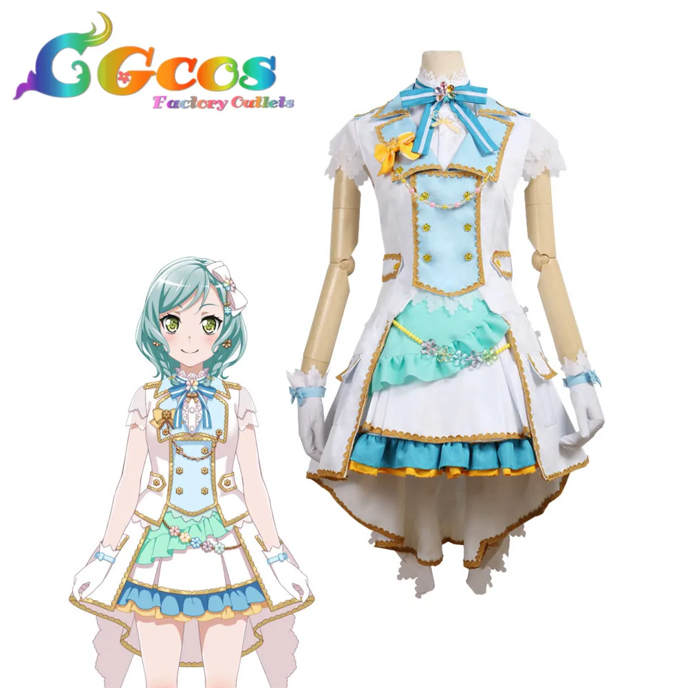 CGCOS Coplay косплэй костюм BanG Dream Pastel * палитры 2nd один Hikawa Hina аниме платье костюмы на