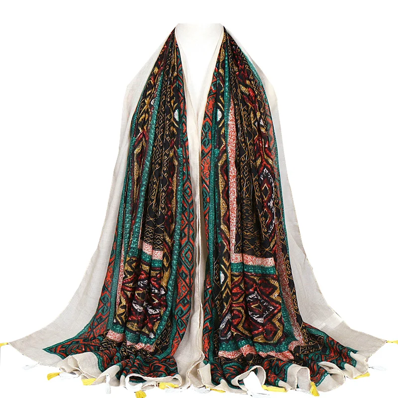 Любой 3 шт. Бесплатная доставка Для женщин Мягкий шарф шаль Хиджаб кисточкой