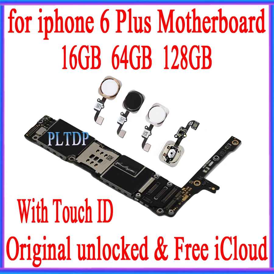 Заводская разблокированная материнская плата для iphone 6 plus 16 ГБ 64 128 IOS logic