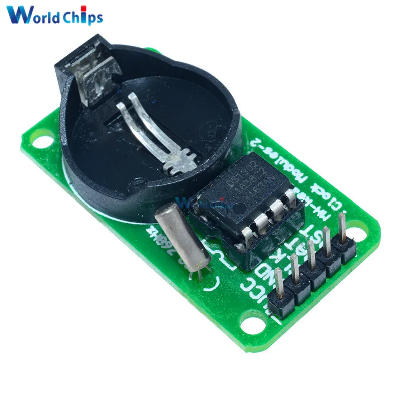 2 шт. Модуль DS1302 для часов в режиме реального времени 3 В 5 Arduino с CR2032 AVR ARM PIC SMD без