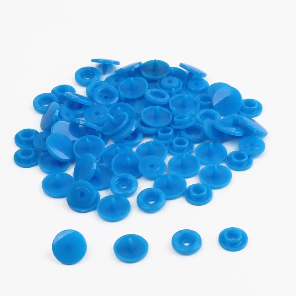 Peacock Blue 20 комплектов круглых пластиковых защелок кнопки крепежа Кам Т5 12 мм аксессуары для одежды для детской одежды Зажимы пододеяльник лист кнопки - Цвет: Peacock Blue
