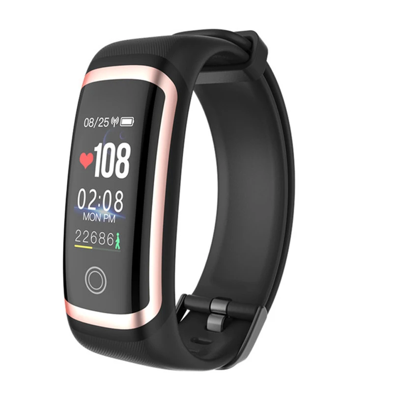 Fitness Smart Bracelet For Women Girls Sports Pedometer Heart Rate Sleep Tracke Call Reminder Color Screen Wristband | Электроника