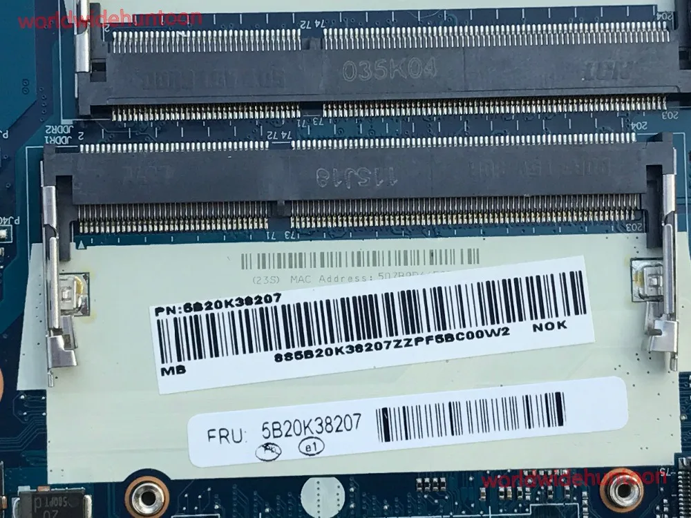 Стильная материнская плата для ноутбука Lenovo IdeaPad 300 15ISK с процессором SR2EY I5 6200U P/N
