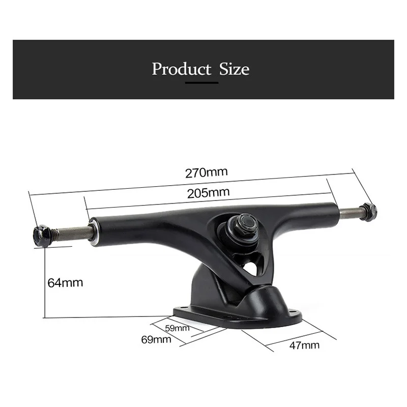 

New 8 inch longboard truck electric skateboard big wheel Road wheel ABEC-9 bearings 270mm bridge 97*52mm 78A skateboard wheels