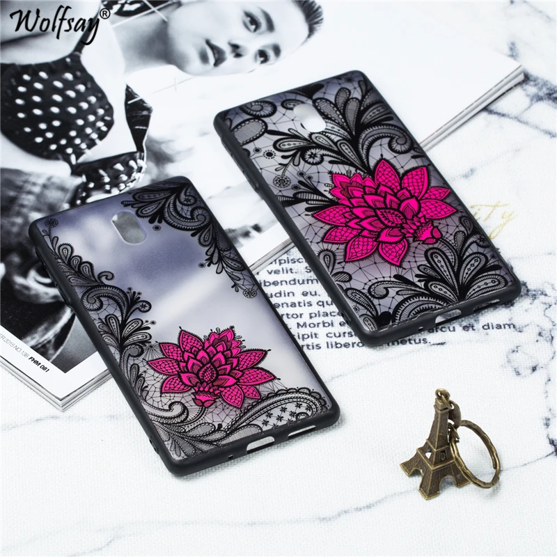 Sexy Flower Case For Nokia 3 Retro Lace Pattern Phone Plastic Shell TA-1020 TA-1032 Fundas |