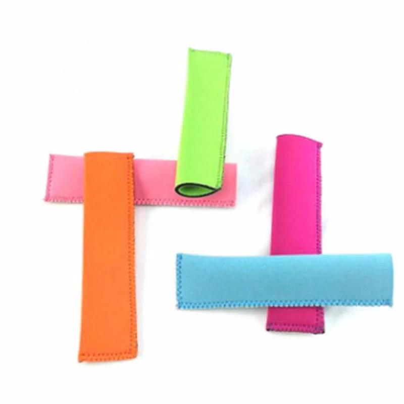 

20pcs Neoprene Ice Popsicle Sleeve Pop Holders, Ice Lolly, Ice Block 9 Color