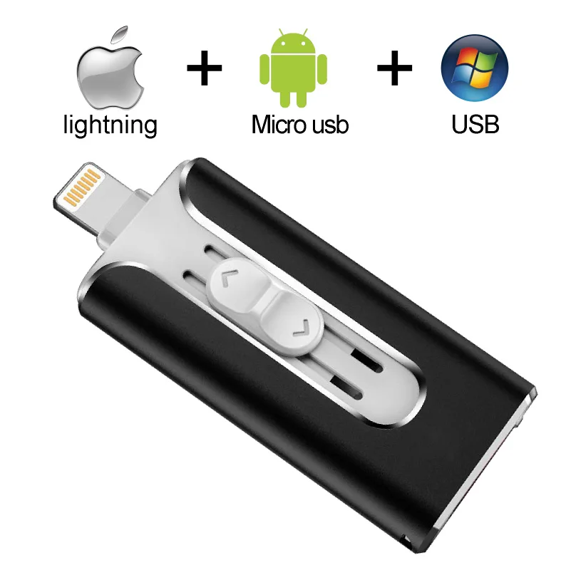 iOS Usb флеш-накопитель 16 ГБ 32G для iPhone/iPad/Android телефон USB флешка для iPhone6 7 8 X XS XR Флешка 128 Гб 64 Гб на 3,0 ключей