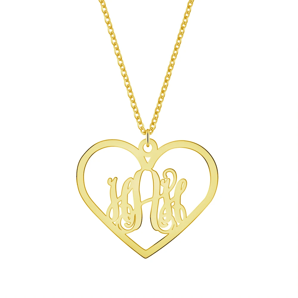 

Custom Name Necklace Personalized Silver Carrie Style Nameplate Necklace with Heart Fashion Brithday Gift Necklaces for Women