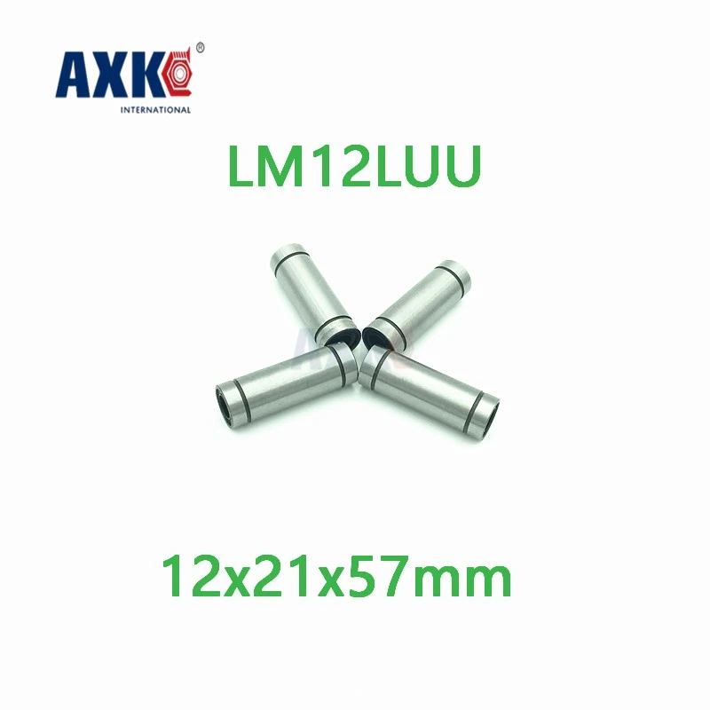 Фото Axk 2 шт. Lm12luu длинный тип 12x21x57 мм 12 Линейный шаровой подшипник линейные Axk 2 шт. Lm12luu длинный тип 12x21x57 мм 12 Линейный шаровой подшипник линейные