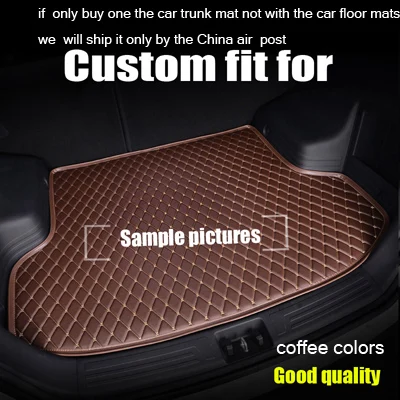 Автомобильные коврики на заказ для hyundai creta kia rio 3 mazda CX-5 toyota corolla для peugeot 308 honda accord volkswagen polo sedan - Название цвета: car trunk mat