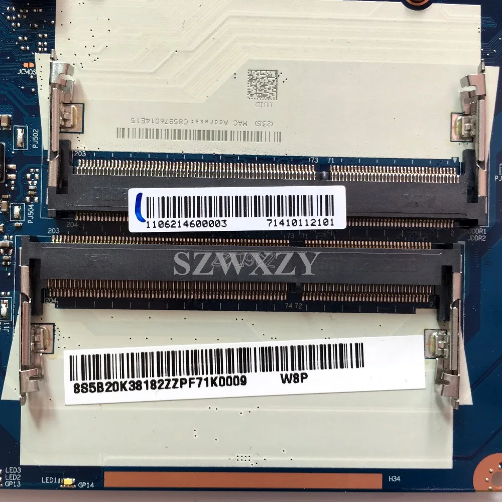 Для Lenovo 300-15ISK материнская плата для ноутбука с процессором SR2EZ I7-6500 5B20K38182 NM-A482