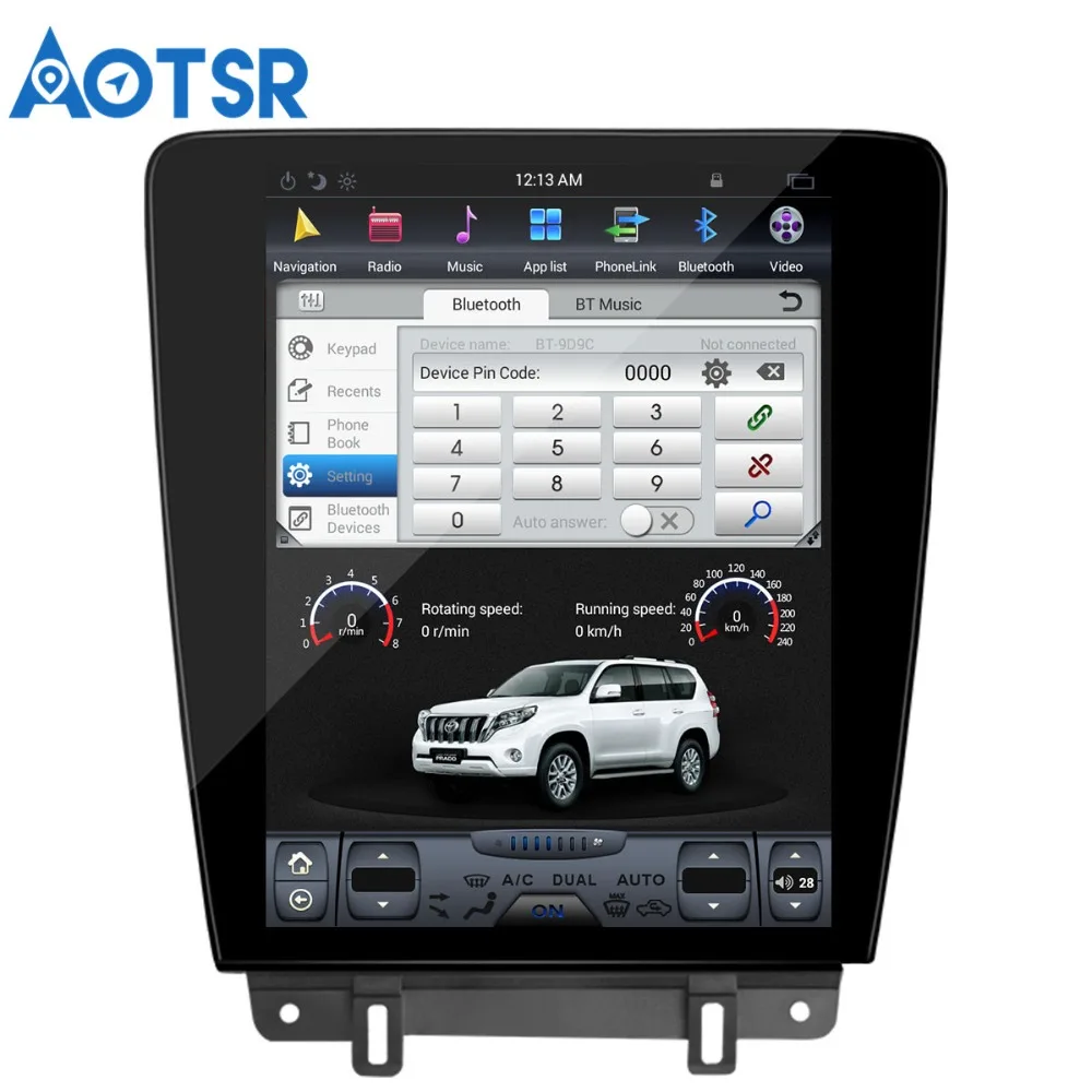 Android 7,1 Tesla стиль автомобиля нет DVD плеер gps навигация для Ford Mustang 2010- головное устройство мультимедийная лента рекордер HD ips