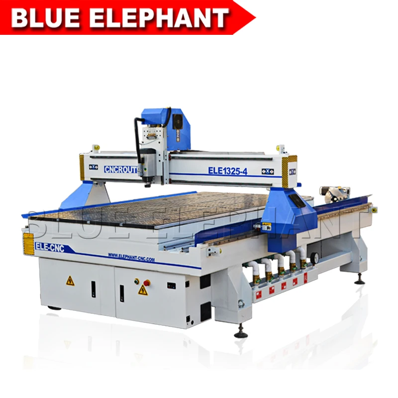 Заводская цена 4 осевой деревообрабатывающий фрезерный станок с ЧПУ 1325 для