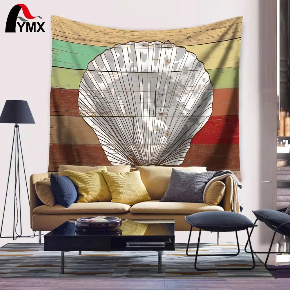 Домашний текстиль гиппокамп раковины Раковины Морская звезда Краб гобелен