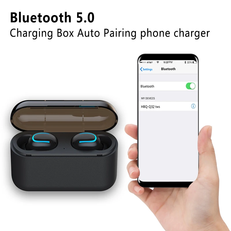 Bluetooth наушники TWS беспроводные Blutooth 5 0 свободные руки спортивные игровая