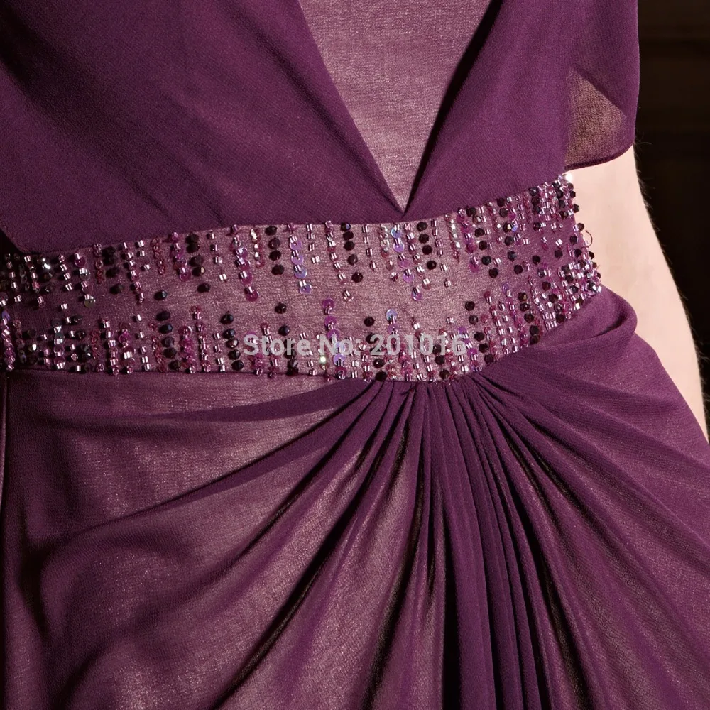 Fast Shipping ! Kingfox 30619 Floor Length Short Sleeves Backless Purple Bridesmaids Dresses | Свадьбы и торжества