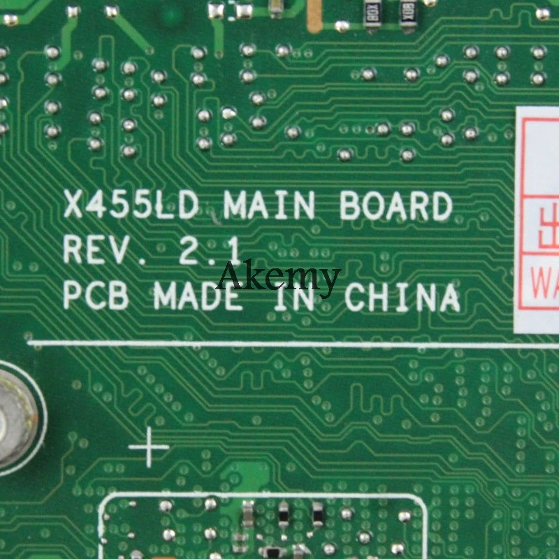 Akemy X455LD X455LJ материнская плата для ноутбука For Asus X455LD/J X455L X455 Y483L W419L W409L F455 тестовая