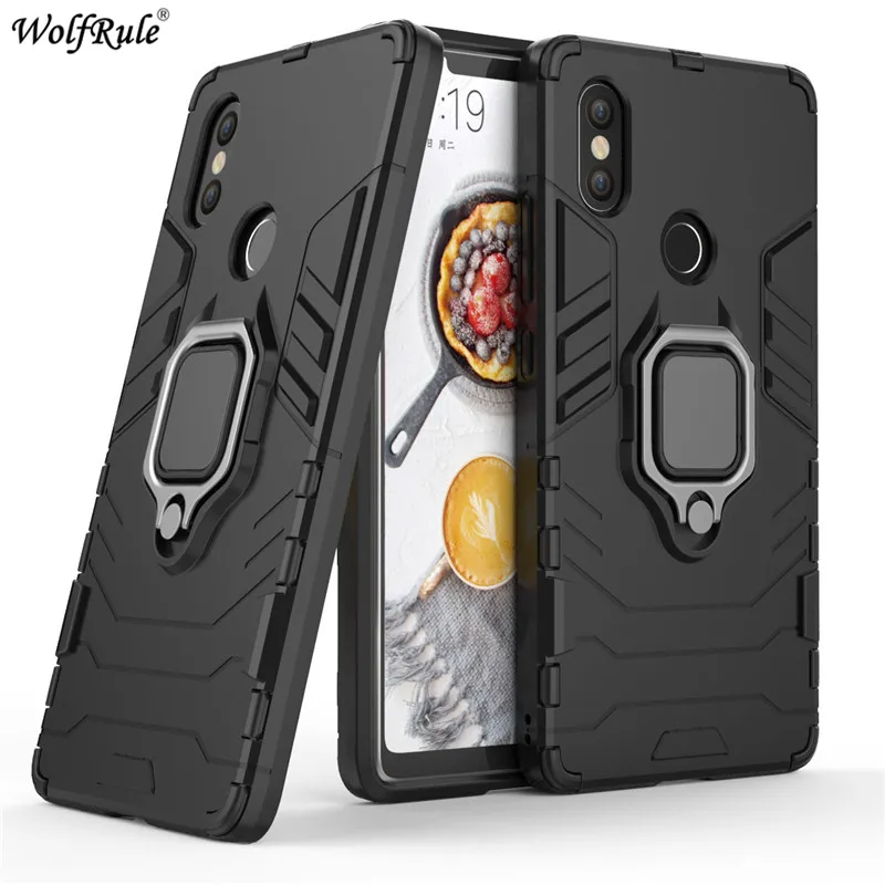 Чехол для Xiaomi Mi 8 SE чехол из ТПУ и поликарбоната с кольцом держателем армированный