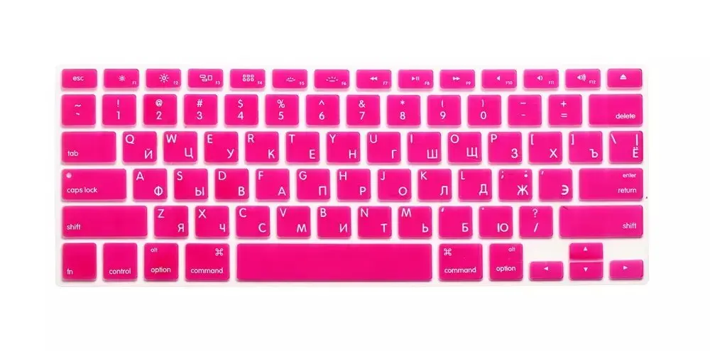 Защитная пленка для клавиатуры с русскими буквами для Macbook Air Pro retina 1" 15" 1", чехлы для ноутбуков Mac book 13 15, версия США