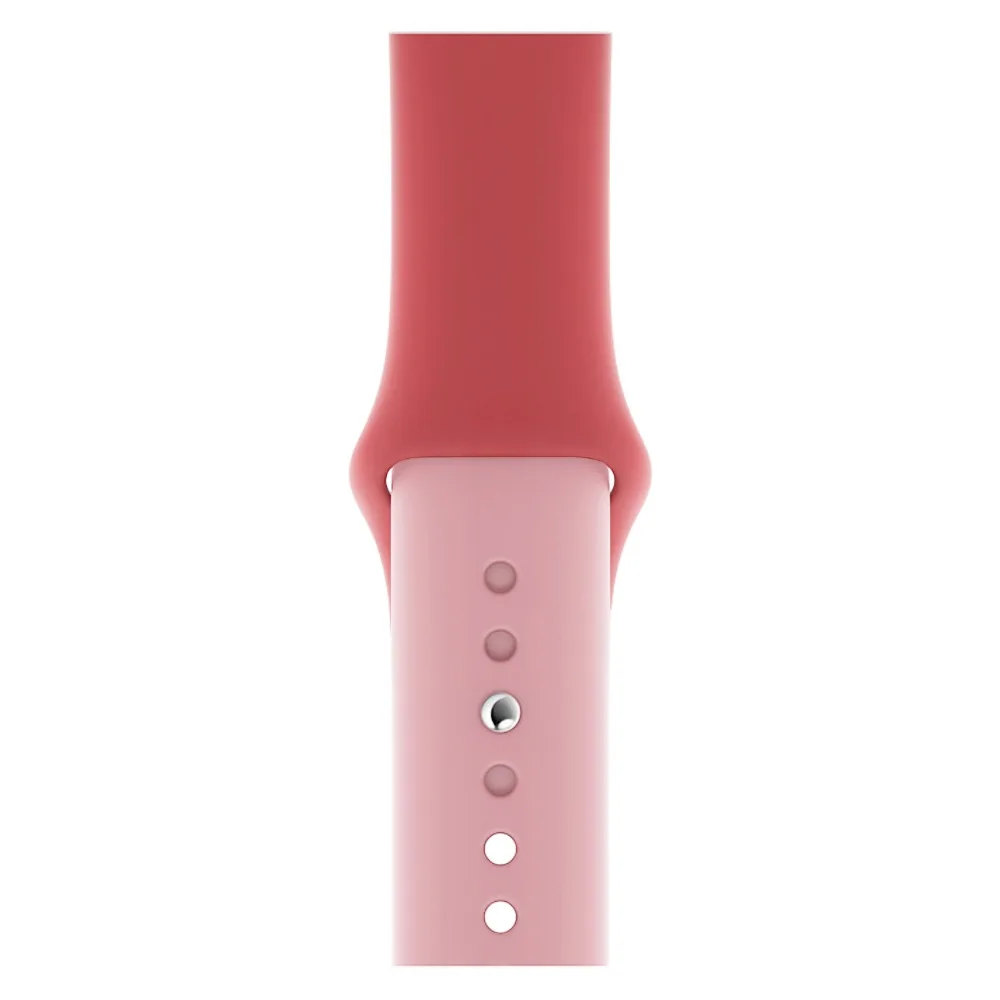 Для наручных часов iWatch, ремешок Красочный мягкий силиконовый ремешок для наручных часов Apple Watch Series 4/3/2/1 двухцветный браслет для часов 38 40 мм 42 44 мм