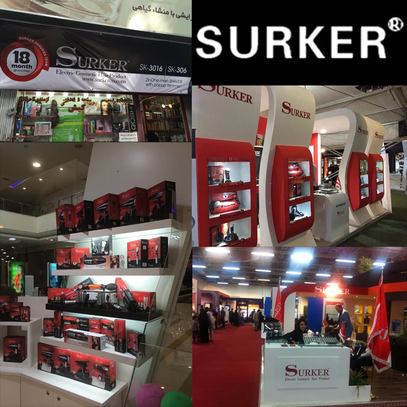 Surker 5 в 1 Электрический триммер для волос IPX5 Водонепроницаемая Мужская машинка для стрижки Профессиональная парикмахерская перезаряжаемая машинка для стрижки волос SK-0068