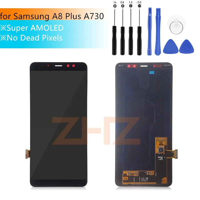 Экран для Samsung Galaxy A8 Plus a730f/ds LCD 2018 сенсорный экран дигитайзер в сборе Дисплей a730 A730F