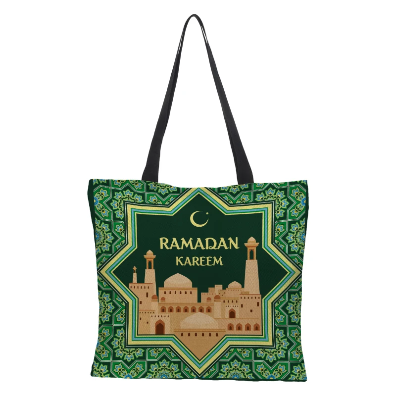 Декорация CROWDALE oon Star Moskee Goud Balck Eid Mubarak voor Thuis Gelukkig Ramadan karem islamitische kussenslop feestortikelen |