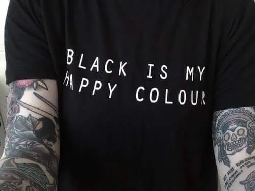 Новое поступление 2017 Лето &quotчерный мой счастливый Цвет&quot Крутые футболки Tumblr