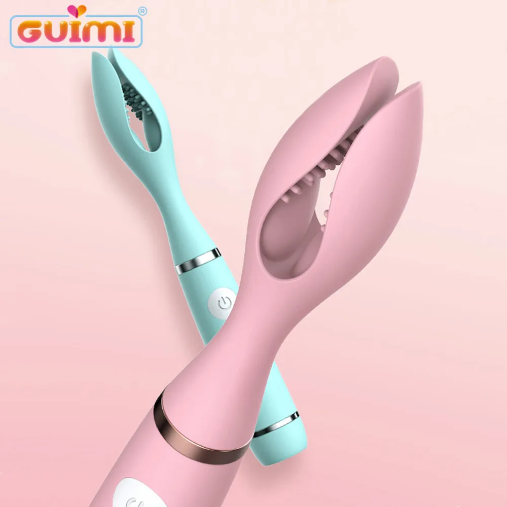 GUIMI G Spot фаллоимитатор вибраторы для Женский мастурбатор соска клитор массаж