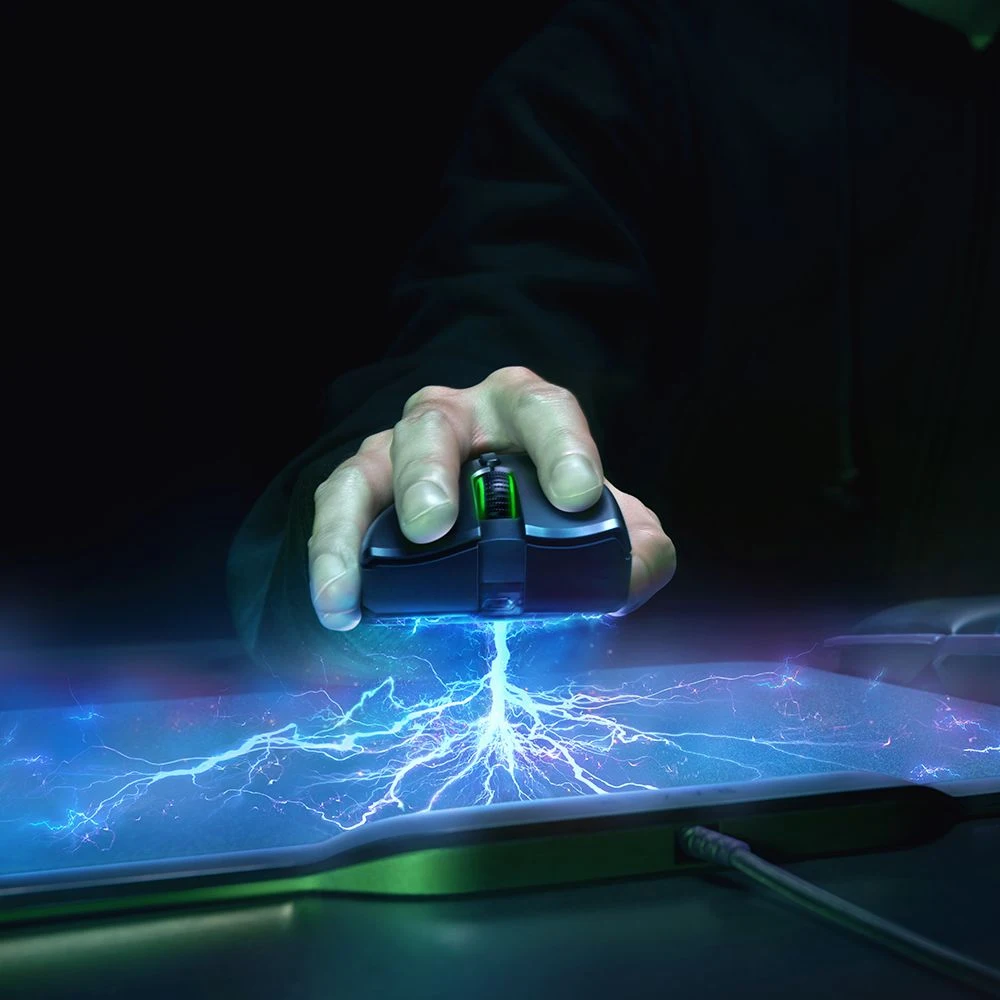Razer Mamba Hyperflux Беспроводная игровая мышь 16000 dpi 5G Оптический сенсор 450 ips+ Firefly Hyperflux коврик для мыши Беспроводная мощность