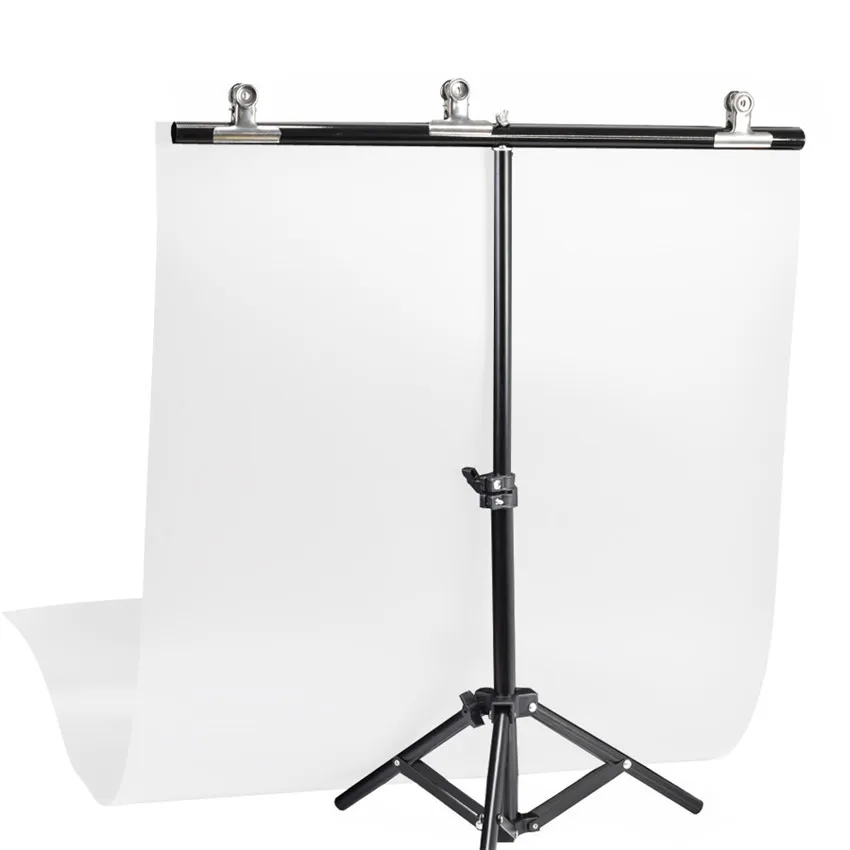 

Photography PVC Backdrop Background Support Stand System Metal Backgrounds for Photo Studio 68cm Backdrop & 3pcs Clamp