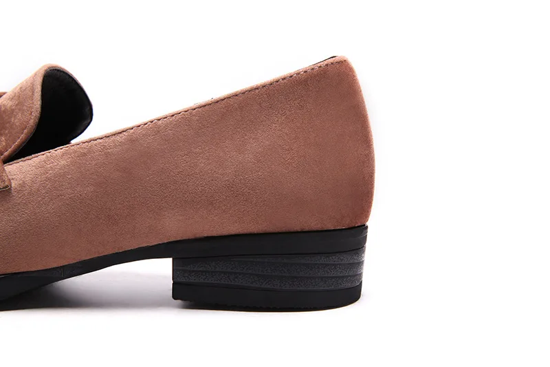 Leisure square head for women's shoes in early spring 2019 new product low with large | Обувь