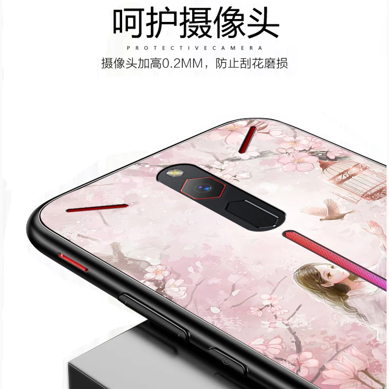 Для ZTE Nubia Red Magic чехол для телефона чехол s Закаленное Стекло задняя крышка для Nubia рамка RedMagic закаленное Стекло крышка чехол S
