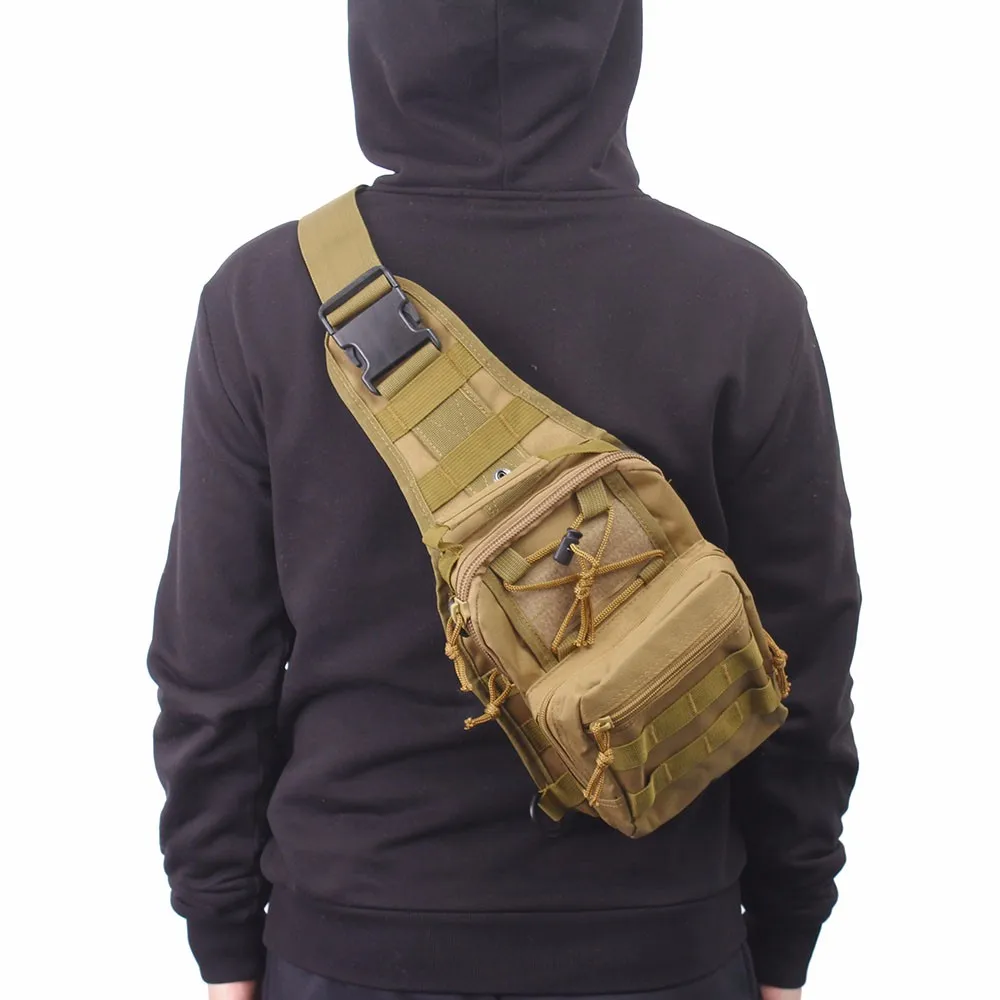 Тактическая Сумка Военная Molle пакет рыболовные походные рюкзаки охотничьи сумки спортивный нагрудный слинг рюкзак на плечо альпинистский рюкзак