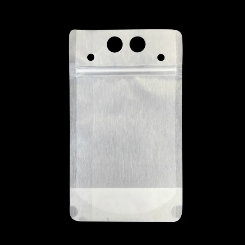 

100pcs Clear zip lock stand up bag fruit juice drink tea milk packing bags small plastic pouch package