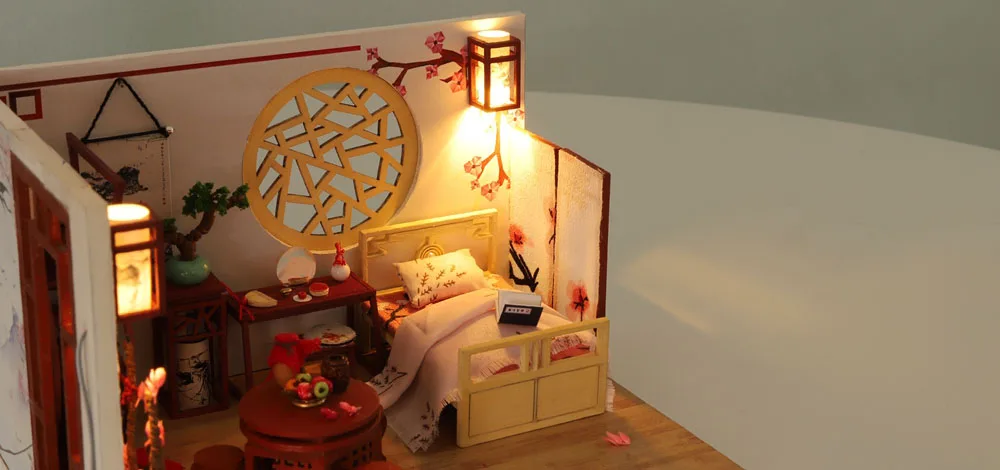 Детские игрушки Diy кукольный домик собирать деревянные Miniaturas кукольный дом мебель миниатюрный кукольный домик Головоломка Развивающие игрушки для детей